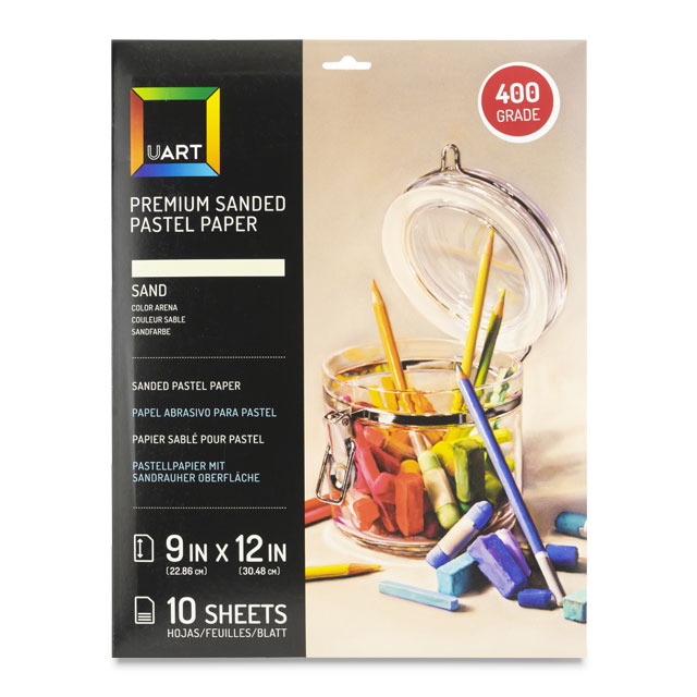 UART Premium Sanded Pastel Paper Art Sheets for Pastels, Pencils &  Charcoal, 9 x 12, Grade 400, 10 Pack