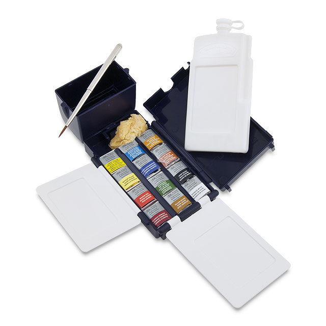 Winsor & Newton Professional Watercolor Field Box Set 12 Half Pan