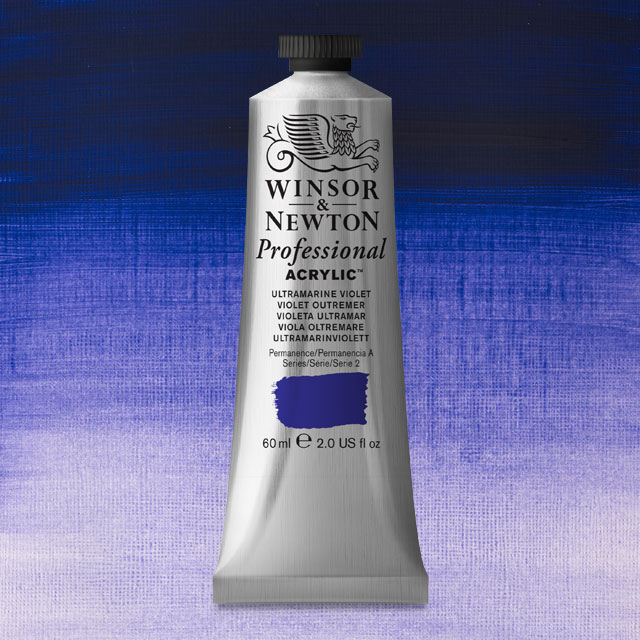 Winsor & Newton Professional Acrylic - Ultramarine Violet, 60 ml