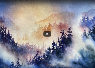 David R. Smith Watercolor Demonstration: Master the Mist